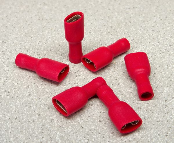 Cosse faston femelle isolée 6,3 mm